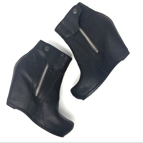 rick owens wedge ankle boots